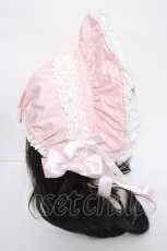 画像4: BABY,THE STARS SHINE BRIGHT / Rose Dollハーフボンネット  ピンク Y-26-08-24-018-BA-AC-SZ-ZY (4)