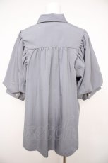 画像2: axes femme / ボリューム袖ブラウス M サックス Y-26-08-24-028-AX-BL-SZ-ZY (2)