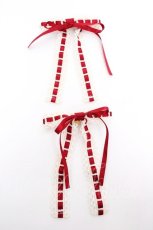 画像1: BABY,THE STARS SHINE BRIGHT / Fallin' Ribbon リボンクリップ  エンジ Y-26-08-25-001-BA-AC-SZ-ZY (1)