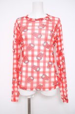 画像1: HEIHEI / サンリオキャラクターズ×HEIHEI セカンドスキントップス  赤 Y-26-08-25-031-LO-TS-SZ-ZY (1)