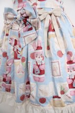 画像4: Eieyomi（海外ロリータブランド） / 愛を込めたお菓子作りのサロペット M サックス Y-26-08-25-032-LO-OP-SZ-ZY (4)