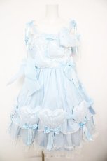画像1: Angelic Pretty / Cutest Heart Dress Set  サックス Y-26-08-25-036-AP-OP-SZ-ZY (1)