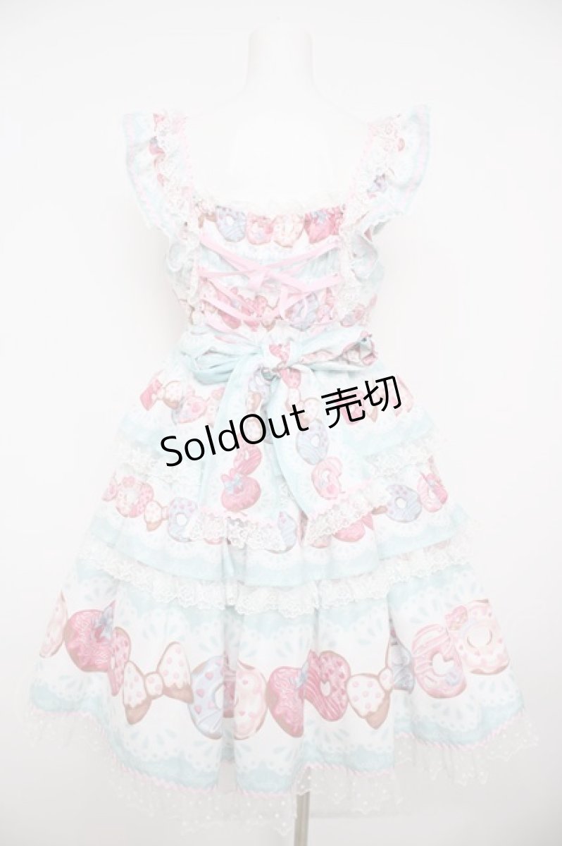画像2: Angelic Pretty / 夢見るFancyドーナツティアードジャンパースカートSet  ミント Y-26-08-25-037-AP-OP-SZ-ZY (2)