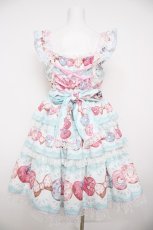 画像2: Angelic Pretty / 夢見るFancyドーナツティアードジャンパースカートSet  ミント Y-26-08-25-037-AP-OP-SZ-ZY (2)