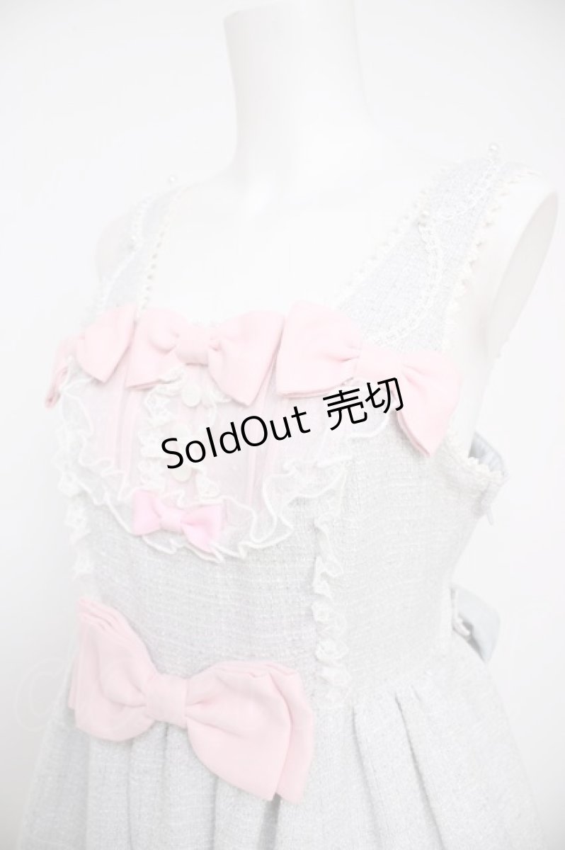 画像3: Angelic Pretty / しろくまアップリケジャンパースカートSet  グレー Y-26-08-25-038-AP-OP-SZ-ZY (3)