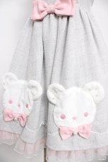 画像4: Angelic Pretty / しろくまアップリケジャンパースカートSet  グレー Y-26-08-25-038-AP-OP-SZ-ZY (4)