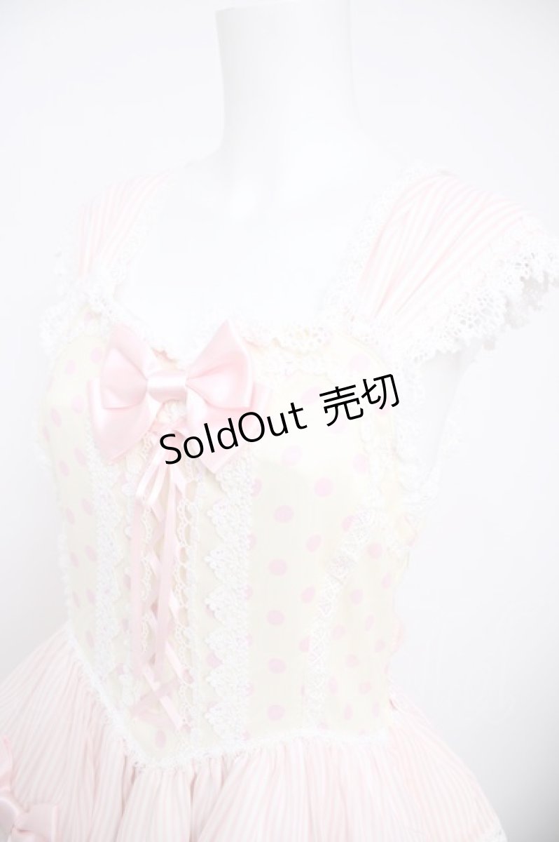 画像3: BABY,THE STARS SHINE BRIGHT / Baby Cafe Dollジャンパースカート  ピンク×ひよこ Y-26-08-25-039-BA-OP-SZ-ZY (3)