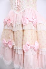 画像4: BABY,THE STARS SHINE BRIGHT / Baby Cafe Dollジャンパースカート  ピンク×ひよこ Y-26-08-25-039-BA-OP-SZ-ZY (4)