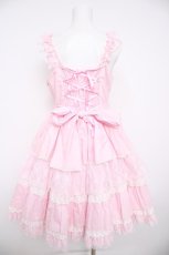 画像2: Angelic Pretty / Romantic Ribbonジャンパースカート  ピンク Y-26-08-25-040-AP-OP-SZ-ZY (2)