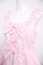 画像3: Angelic Pretty / Romantic Ribbonジャンパースカート  ピンク Y-26-08-25-040-AP-OP-SZ-ZY (3)
