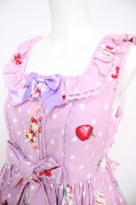 画像3: Angelic Pretty / リリカルパーティーおでかけジャンパースカート&カチューシャ  ラベンダー Y-26-08-25-043-AP-OP-SZ-ZY (3)