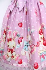 画像4: Angelic Pretty / リリカルパーティーおでかけジャンパースカート&カチューシャ  ラベンダー Y-26-08-25-043-AP-OP-SZ-ZY (4)
