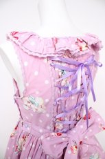 画像5: Angelic Pretty / リリカルパーティーおでかけジャンパースカート&カチューシャ  ラベンダー Y-26-08-25-043-AP-OP-SZ-ZY (5)