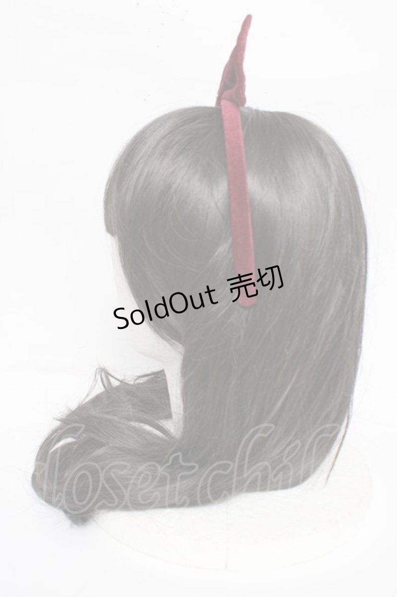 画像2: MILK / ベルベットリボンカチューシャ  ワイン Y-26-08-25-006-ML-AC-SZ-ZY (2)
