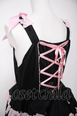 画像5: BABY,THE STARS SHINE BRIGHT / Eleonoreジャンパースカート  黒×ピンク Y-26-08-25-044-BA-OP-SZ-ZY (5)