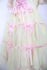 画像4: Angelic Pretty / Puffギンガムワンピース  イエロー Y-26-08-25-046-AP-OP-SZ-ZY (4)