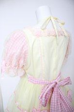 画像5: Angelic Pretty / Puffギンガムワンピース  イエロー Y-26-08-25-046-AP-OP-SZ-ZY (5)