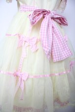 画像6: Angelic Pretty / Puffギンガムワンピース  イエロー Y-26-08-25-046-AP-OP-SZ-ZY (6)