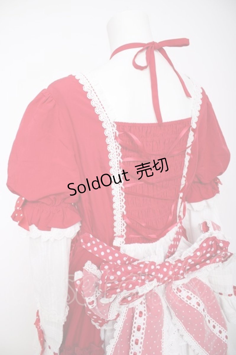 画像5: Hoshibako Works / Sweet Unbirthday　デコレーションワンピース  赤 Y-26-08-25-047-LO-OP-SZ-ZY (5)