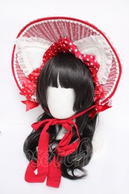 Preview of Sweet Unbirthday　デコレーションボンネット  赤