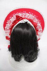 画像3: Hoshibako Works / Sweet Unbirthday　デコレーションボンネット  赤 Y-26-08-25-010-LO-AC-SZ-ZY (3)