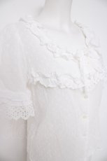 画像3: MILK / M cafeブラウス F ホワイト Y-26-08-25-022-ML-BL-SZ-ZY (3)