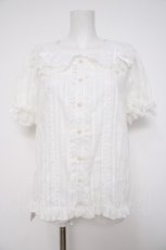 画像1: TaTaTa Lolita(海外ロリータ) / ハートボタンブラウス L 白 Y-26-08-25-023-LO-BL-SZ-ZY (1)