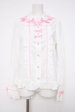 画像1: Angelic Pretty / アラカルトリボンブラウス  白 Y-26-08-25-026-AP-BL-AS-ZY (1)