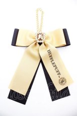画像1: Maison de FLEUR / ハリーポッターリボンチャーム  イエロー/ハッフルパフ Y-26-08-26-001-LO-ZA-SZ-ZY (1)