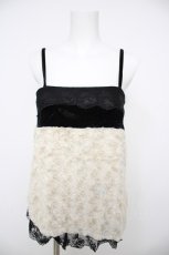 画像1: axes femme / ファー使いアウターキャミ M 黒 Y-26-08-26-039-AX-TO-SZ-ZY (1)