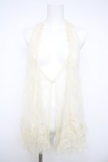 画像1: axes femme / ホルターネックレースジレ  生成り Y-26-08-26-044-AX-TO-SZ-ZY (1)
