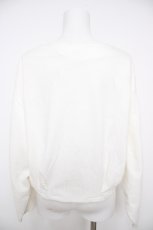 画像2: axes femme / パールデザインカットカーデ  白 Y-26-08-26-051-AX-TS-SZ-ZY (2)