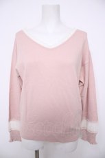 画像1: axes femme / 2wayウォッシャブルニット M 淡ピンク Y-26-08-26-052-AX-TO-SZ-ZY (1)