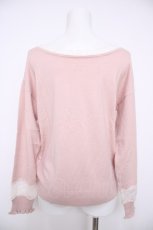 画像2: axes femme / 2wayウォッシャブルニット M 淡ピンク Y-26-08-26-052-AX-TO-SZ-ZY (2)