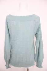 画像2: axes femme / 前後2WAYニットプルオーバー M グリーン Y-26-08-26-054-AX-TO-SZ-ZY (2)