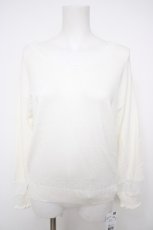 画像1: axes femme / 2wayウォッシャブルニット M 白 Y-26-08-26-055-AX-TO-SZ-ZY (1)
