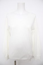 画像1: axes femme POETIQUE / バックレースリボンニットプルオーバー M 生成り Y-26-08-26-056-AX-TO-SZ-ZY (1)