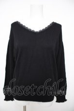 画像1: axes femme / 2wayウォッシャブルニット M 黒 Y-26-08-26-060-AX-TO-SZ-ZY (1)
