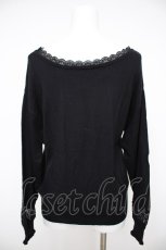 画像2: axes femme / 2wayウォッシャブルニット M 黒 Y-26-08-26-060-AX-TO-SZ-ZY (2)