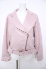 画像1: axes femme POETIQUE / フェイクスエードライダース M ピンク Y-26-08-26-087-AX-JA-SZ-ZY (1)