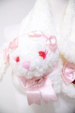 画像2: BABY,THE STARS SHINE BRIGHT / うさくみゃマフラー  ホワイト Y-26-08-26-011-BA-ZA-SZ-ZY (2)