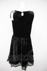 画像2: axes femme / ベロアサーキュラーチュニック M 黒 Y-26-08-26-103-AX-TO-SZ-ZY (2)