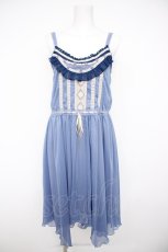 画像1: axes femme / シフォンキャミワンピース M サックス Y-26-08-26-105-AX-OP-SZ-ZY (1)