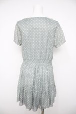 画像2: axes femme / 透かし柄ドットワンピース M ミント Y-26-08-26-110-AX-OP-SZ-ZY (2)