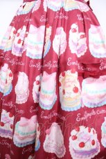 画像4: Emily Temple cute / Decoration CAKEエプロン風ワンピース  レッド Y-26-08-26-137-ET-OP-SZ-ZY (4)