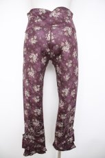 画像2: axes femme / ハイパワー花柄レギンス M ワイン Y-26-08-26-140-AX-PA-SZ-ZY (2)