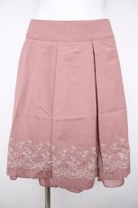 画像1: axes femme / スカラップ刺繍スカート M ピンク Y-26-08-26-146-AX-SK-SZ-ZY (1)