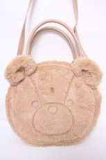 画像1: axes femme kawaii / ふわふわクマバッグ  キャメル Y-26-08-26-016-AX-BG-SZ-ZY (1)