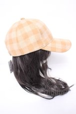 画像4: axes femme / チェック柄キャップ  イエロー Y-26-08-26-019-AX-AC-SZ-ZY (4)