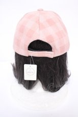 画像3: axes femme / チェック柄キャップ  淡ピンク Y-26-08-26-022-AX-AC-SZ-ZY (3)